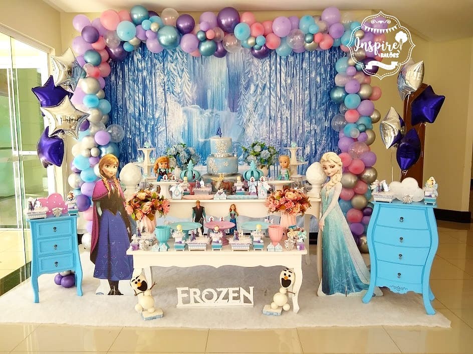 PROIC Fondo para decoracion de Cumpleaños - Frozen 2