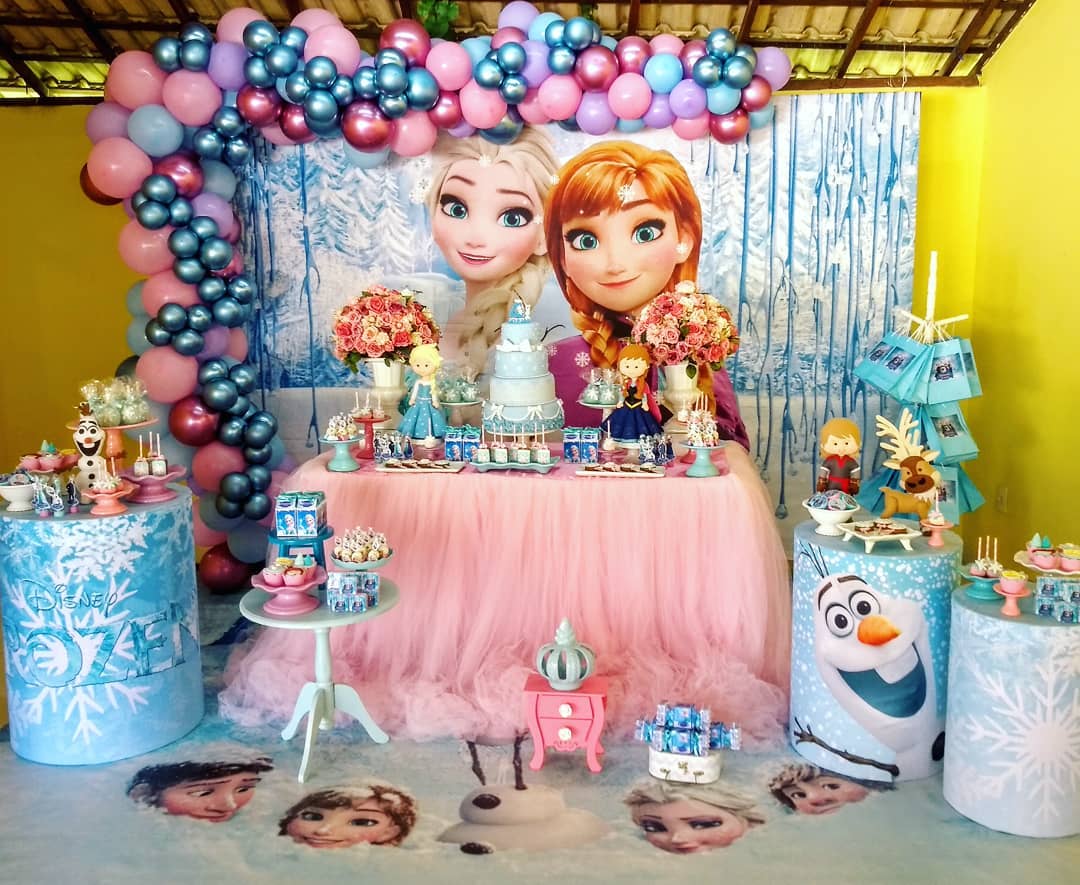 Frozen decoration  Fiesta de cumpleaños de frozen, Frozen decoracion  fiesta, Fiestas infantiles de frozen