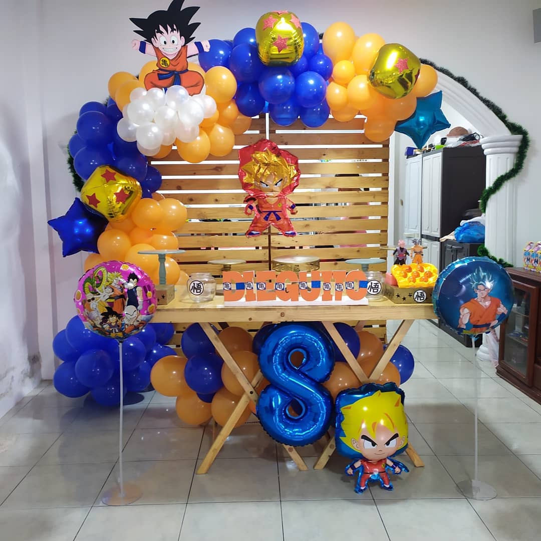 Fiesta de Dragón ball z - Ideas para decorar el cumpleaños