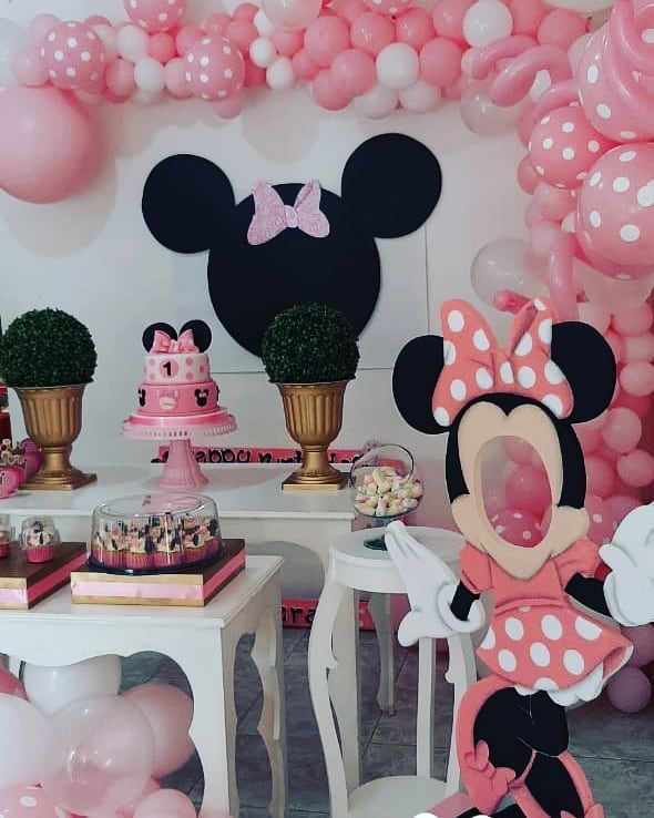 fiesta de minnie mouse rosa decoracion