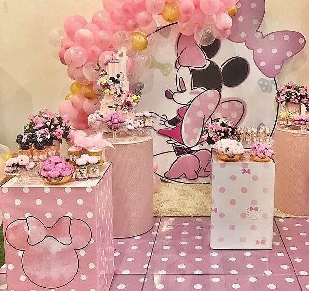 Fiesta de Minnie Rosa Ideas para la decoración de este cumpleaños