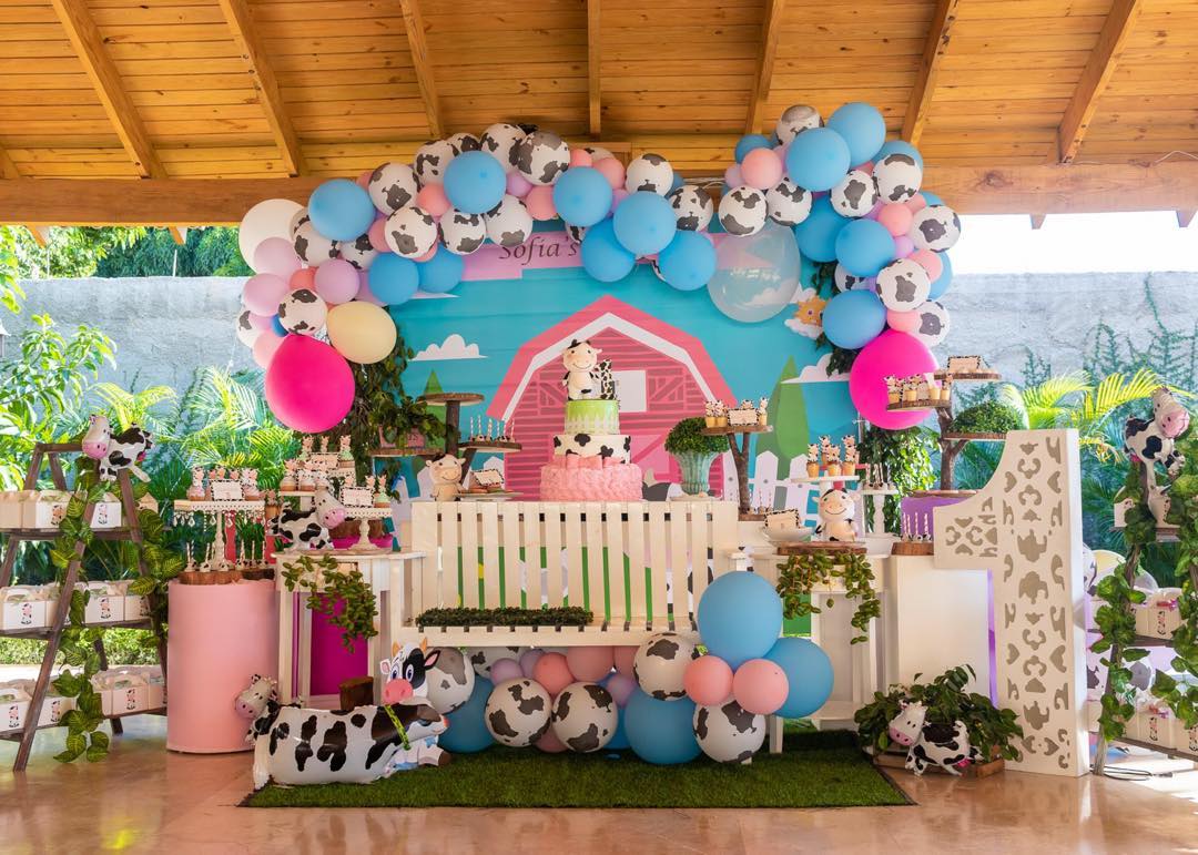 Ideas para fiesta de la vaca lola Decoración de cumpleaños