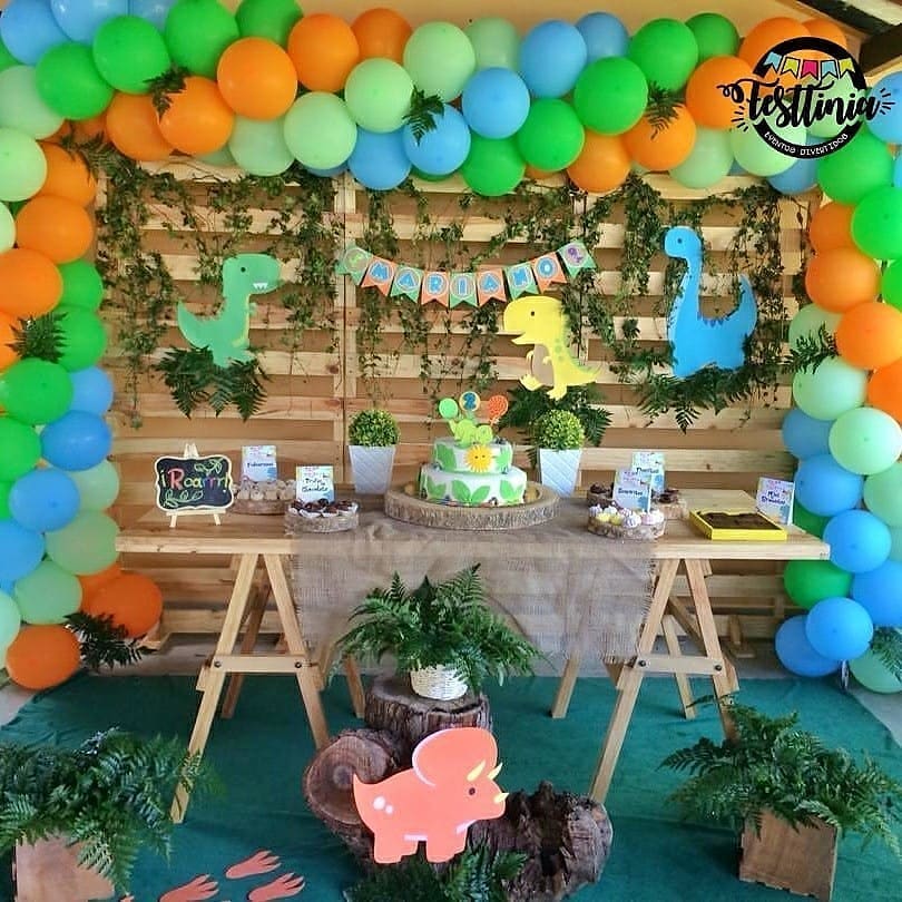 Fiesta de dinosaurios para niños Decoracion para cumpleaños